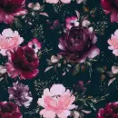 gerauhter Sweat mit Rosen, marine, Glitzerpüppi,...