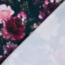 gerauhter Sweat mit Rosen, marine, Glitzerpüppi, 27525/008, 295g/m²