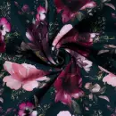 gerauhter Sweat mit Rosen, marine, Glitzerpüppi, 27525/008, 295g/m²