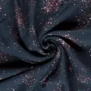 gerauhter Sweat mit Sprenkeln, marine, Glitzerpüppi, 27522/008, 295g/m²
