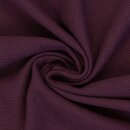 Waffeljersey Clarissa NEU, Baumwolle, bordeaux, 938,...