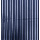 Popelin Country, BW-Webware, Streifen dunkelblau, 7024,...