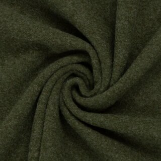 Merino - Fleece HW 26/27 aus 100% Merinoschurwolle, khaki, 1765, 290g/m²