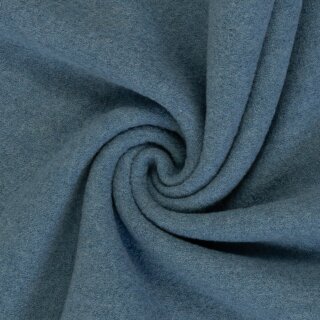 Merino HW 26/27, gekochte Wolle, blau, 1258, 260g/m²