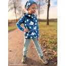 Fluffy by Mrs Mint, Streifen blau, Sweat ungerauht,...