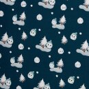 Fluffy by Mrs Mint, Schneeflocke blau, Sweat ungerauht,...