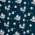 Fluffy by Mrs Mint, Schneeflocke blau, Sweat ungerauht, 125256, 295g/m²