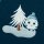 Fluffy by Mrs Mint, Schneeflocke blau, Sweat ungerauht, 125256, 295g/m²