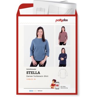 Turtleneck-Shirt - Stella von Pattydoo, Gr. 32-54, Papier-Schnittmuster