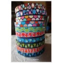 Webband "Simply", polka dots braun, HH Liebe