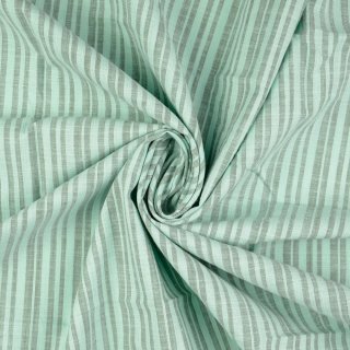 Baumwoll Streifen, grün, "Little Darling" 9910963002, 133g/m²