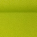 bedruckte BW-Webware mit kleinen Tupfen, grün, Dotty, 100602, 130g/m²