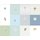 Das 1. Jahr Panel, Baby Panel, blau/mint/grau, 15252-09, 215g/m²