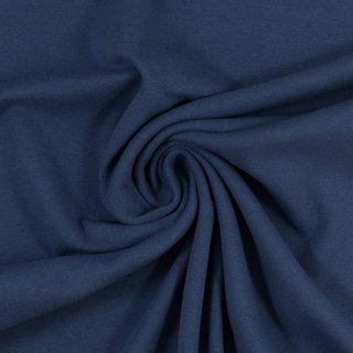 Heike, leichtes Bündchen jeansblau 744, 240g/m²