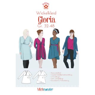 Gloria, Shirt Kleid Jacke, Milchmonster Schnittmuster, Gr. 32-48