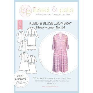 Papierschnittmuster lillesol women No.54 Kleid & Bluse Sombra *mit Video-Nähanleitung* Gr. 34-50