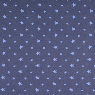Jersey - Sterne, dunkelblau, ca. 1cm, 1269670809,...