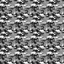 bedruckte Baumwolle, Camouflge, grau/schwarz, Kim, 635183, 130g/m²