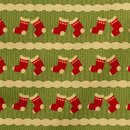 Merry Christmas, bedruckte Baumwolle mit Nikolausstiefeln, 569604, 130g/m&sup2;