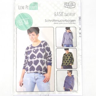 Basic Sweater • Gr. 32-58, Leni Pepunkt, Papierschnittmuster