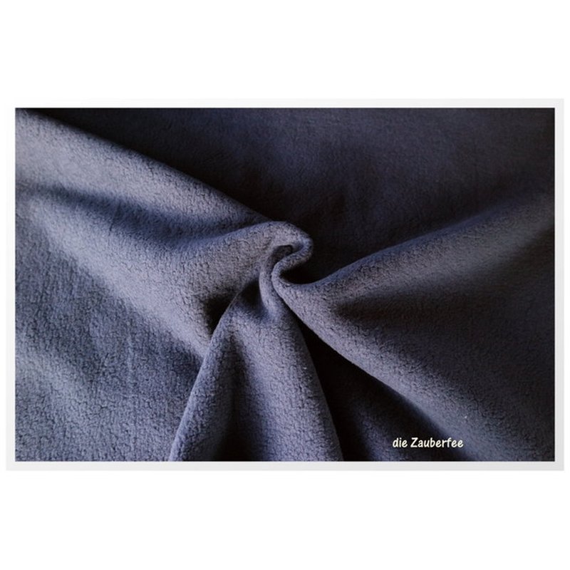 Sherpa, dunkelblau 009, Baumwollfleece 235g/m²