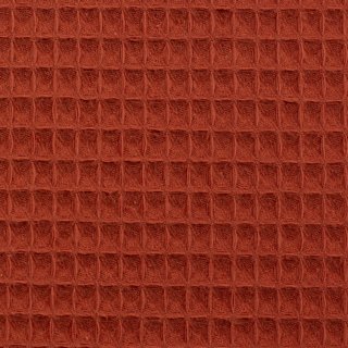 Waffelpiqué uni, terracotta, 100712, Nelson, Ökotex Standard, 230g/m²