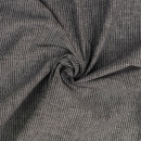 Leinen-Baumwoll Druck mit schmalen Streifen, schwarz, 129442.5001, 176g/m&sup2;