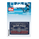 Applikation Label, MORAGO, blau/grau, 925973