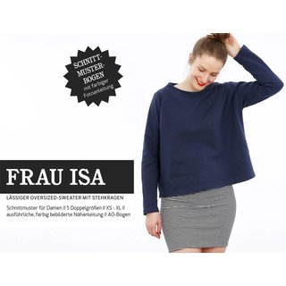 FRAU ISA • Oversized Sweater, Gr. XS-XXL, Studio Schnittreif, PAPIERSCHNITT
