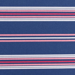 bedruckte Baumwolle mit Streifen, blau/rosa, Kim, 135256,...