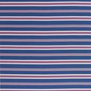 bedruckte Baumwolle mit Streifen, blau/rosa, Kim, 135256, 130g/m²