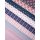 bedruckte Baumwolle mit Blüten, blau/rosa, Kim, 138744, 130g/m²