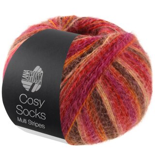 159 Rot/Fuchsia/Orange/Dunkelbraun/Lachs